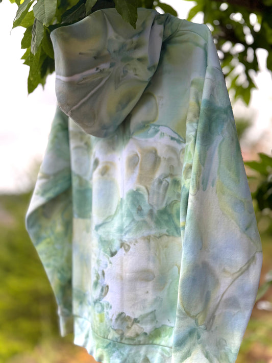Hand-Dyed Zip -Up Hoodie/Standard Hoodie/Crewneck - Foggy Dew Colorway