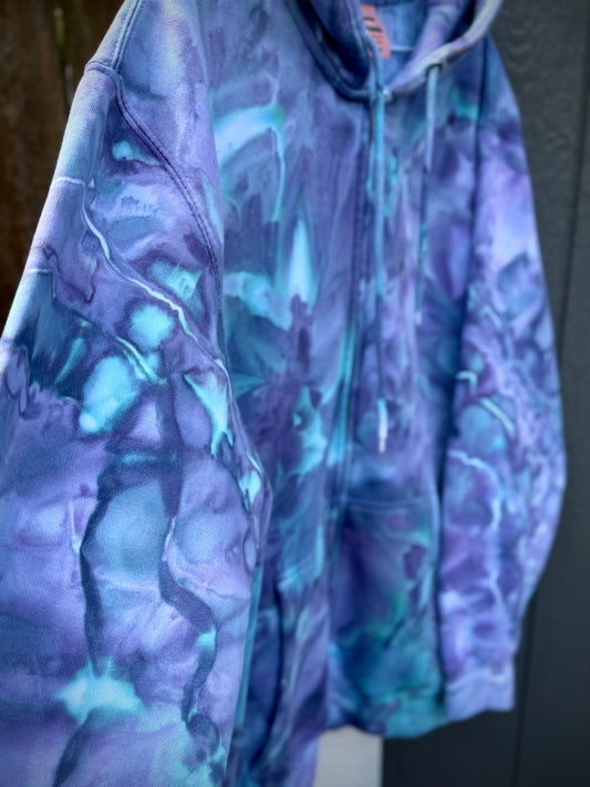 Hand-Dyed Zip -Up Hoodie/Standard Hoodie/Crewneck - Dreamy Night Colorway
