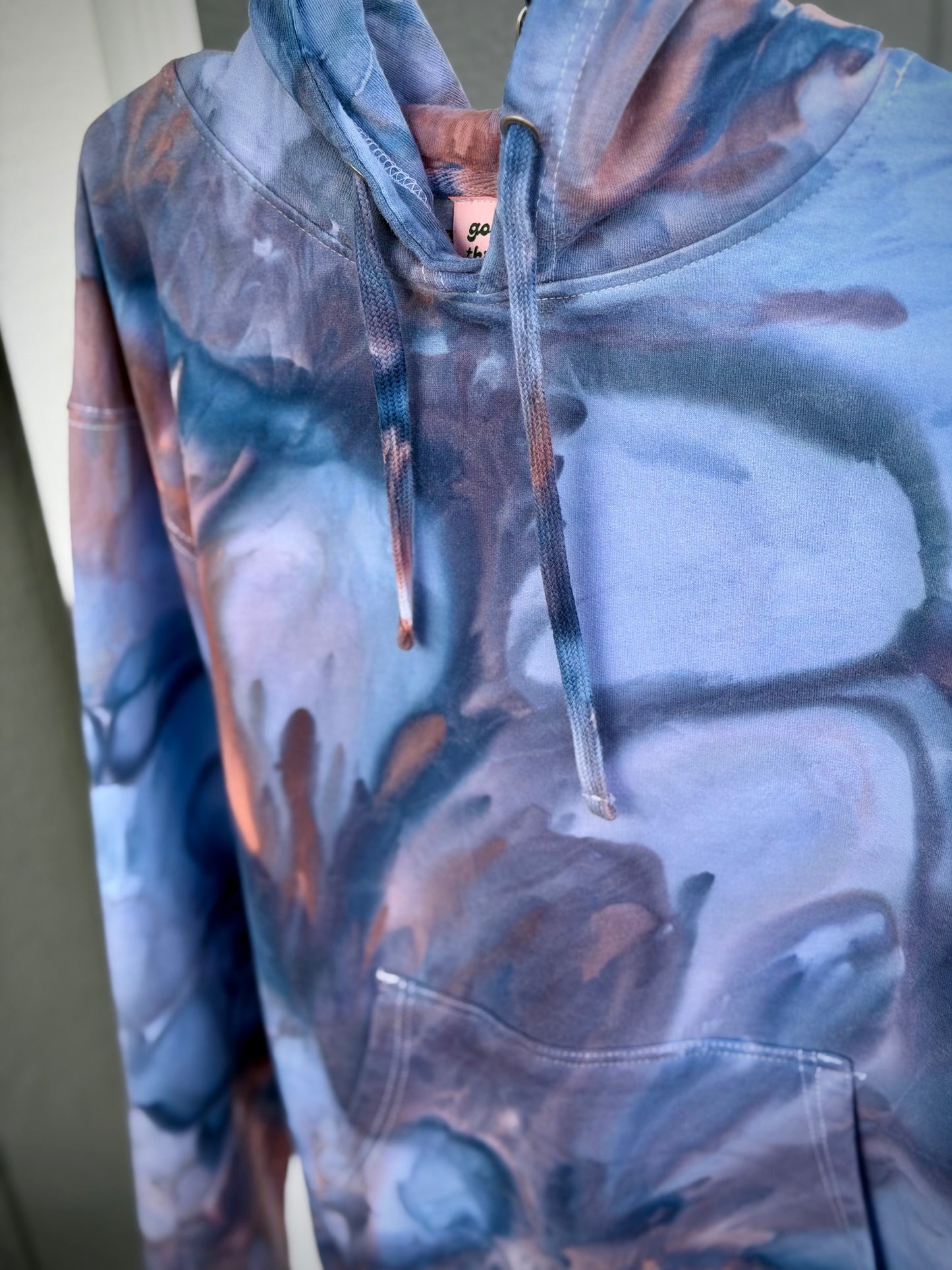 Hand-Dyed Zip -Up Hoodie/Standard Hoodie/Crewneck - Ellensburg Blue Colorway