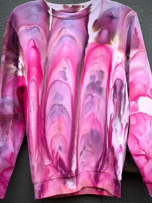 Hand-Dyed Crew Neck Sweatshirt -Mi Amor Colorway