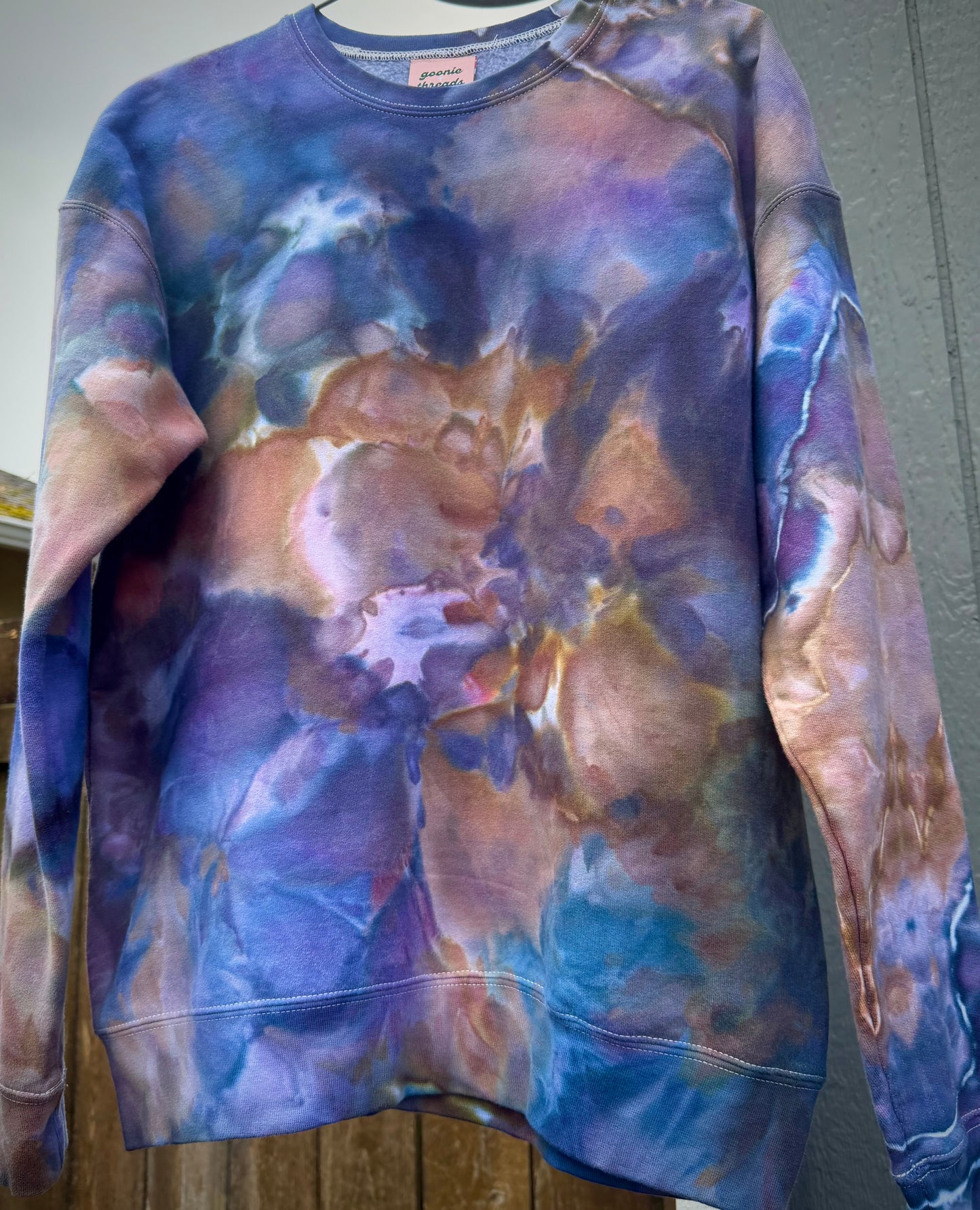 Hand-Dyed Crew Neck Sweatshirt -Moonpie