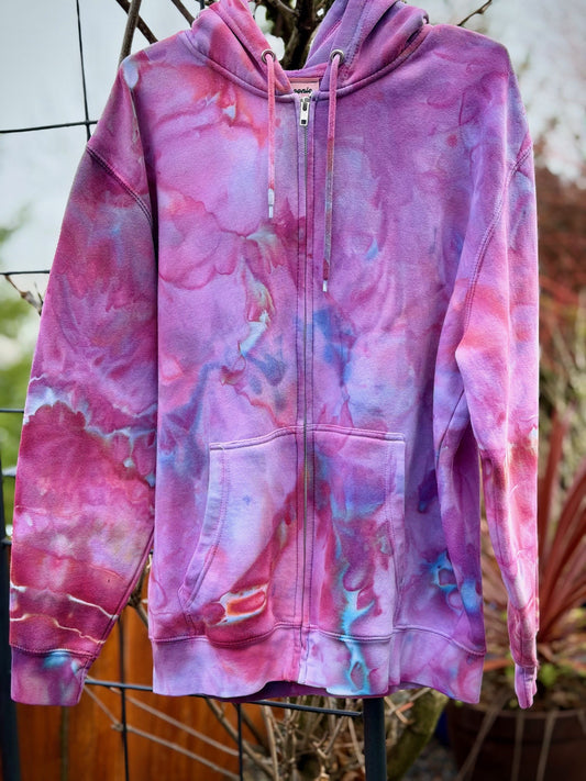 Hand-Dyed Zip -Up Hoodie/Standard Hoodie/Crewneck - Pippi Longstocking Colorway