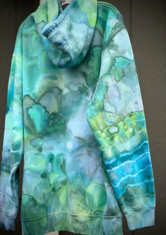 Hand-Dyed Zip-Up/Crewneck/Pocket Hoodie-Seahawkalypse Colorway