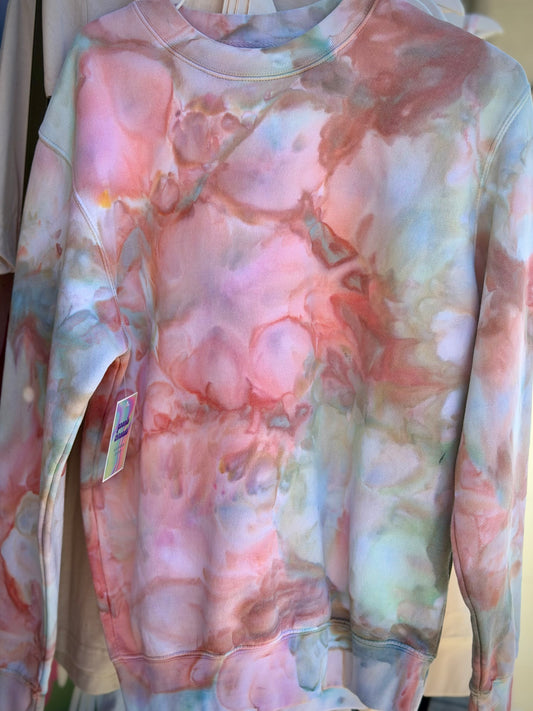 Hand-Dyed Zip -Up Hoodie/Standard Hoodie/Crewneck - Sageblush Colorway